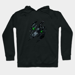 Cat Eye of the Fearless Tiger Silhouette Hoodie